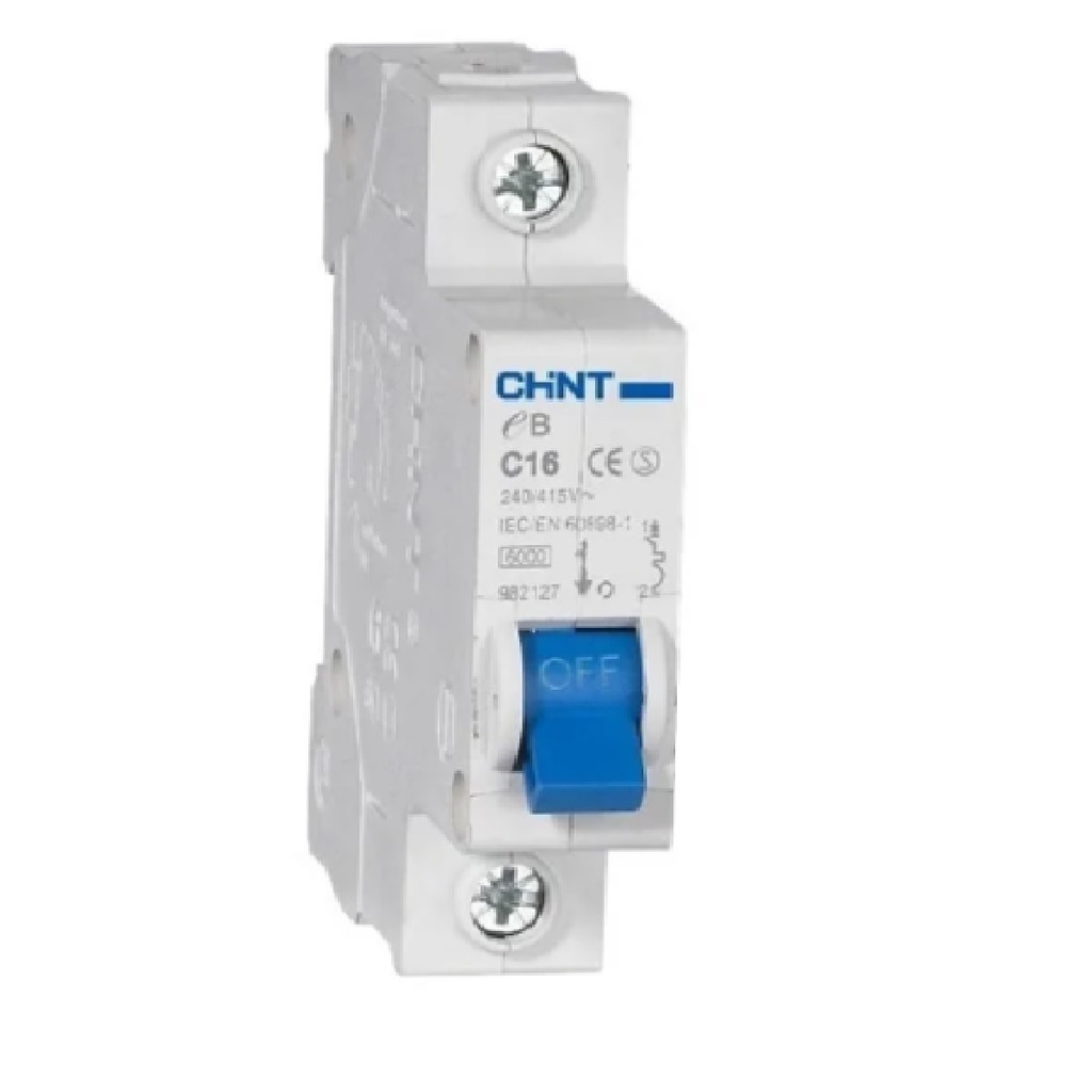 BREAKER TERMOMAGNETICO 1 X 25 AMP C. CURVE MOD. EB-C25 240 - 415 V REF. 314545 COD. 20900070 MARCA CHINT