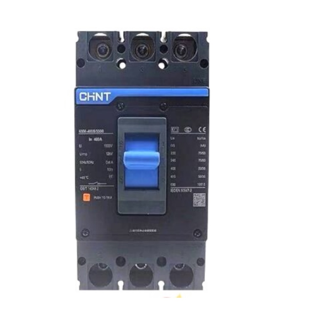 BREAKER 3 X 400 AMP CAJA MOLDEADA SERIE NXM REF. NXM-400S/3300 / 26000150 MARCA CHINT