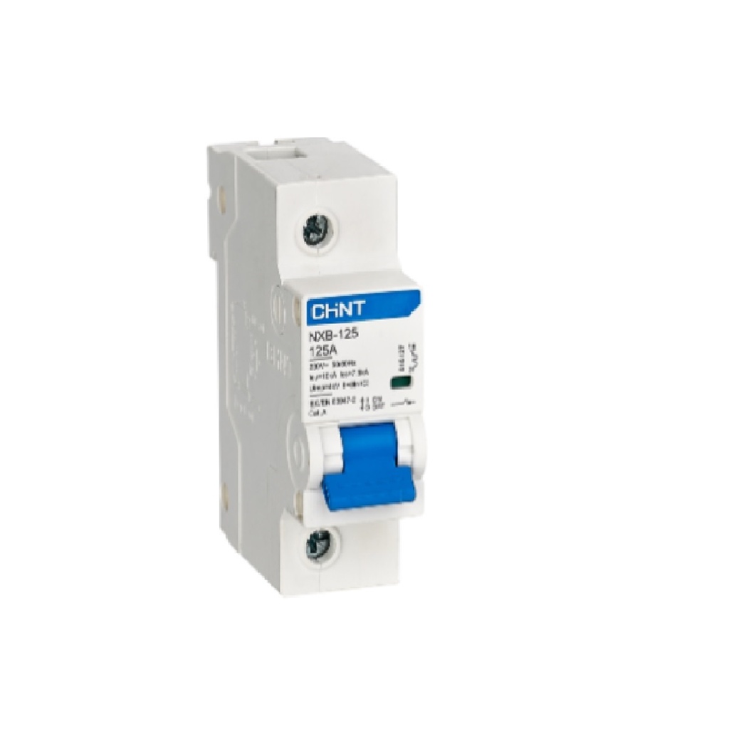 BREAKER TERMOMAGNETICO 1 X 125 AMP C. CURVE MOD. NXB-125 230 V AC REF. 725831 MARCA CHINT