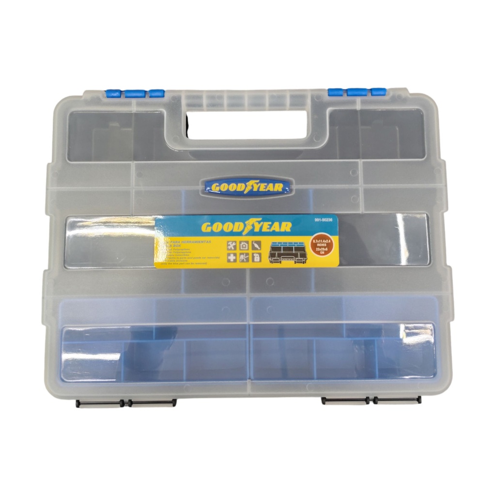 CAJA DE HERRAMIENTAS TIPO PANAL 22 X 29 X 6 CM REF. 991-90236 / 232424 MARCA GOOD YEAR