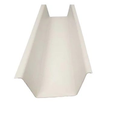 CANAL DE LLUVIA CUADRADA PLASTICA 6" x 3 MTS LARGO COLOR BLANCO ( 27 x 16 x 11 CM)  MARCA TINAPLAS