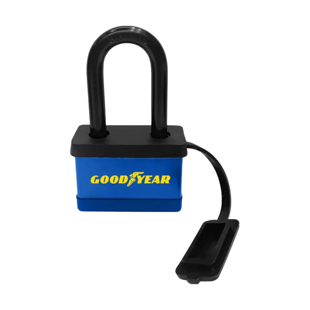 CANDADO DE ARCO LARGO 60 MM CON CUBIERTA DE PVC IMPERMEABLE REF 991-2303151 / 031513 MARCA GOOD YEAR