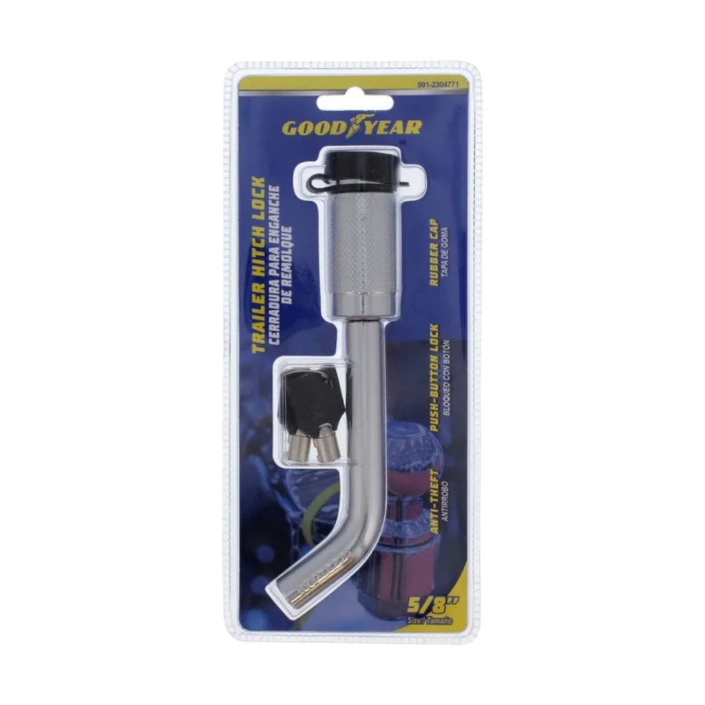 CERRADURA PARA ENGANCHE DE REMOLQUE ANTIRROBO 5/8" C/LLAVE REF. 991-2304771 / 047712 MARCA GOOD YEAR