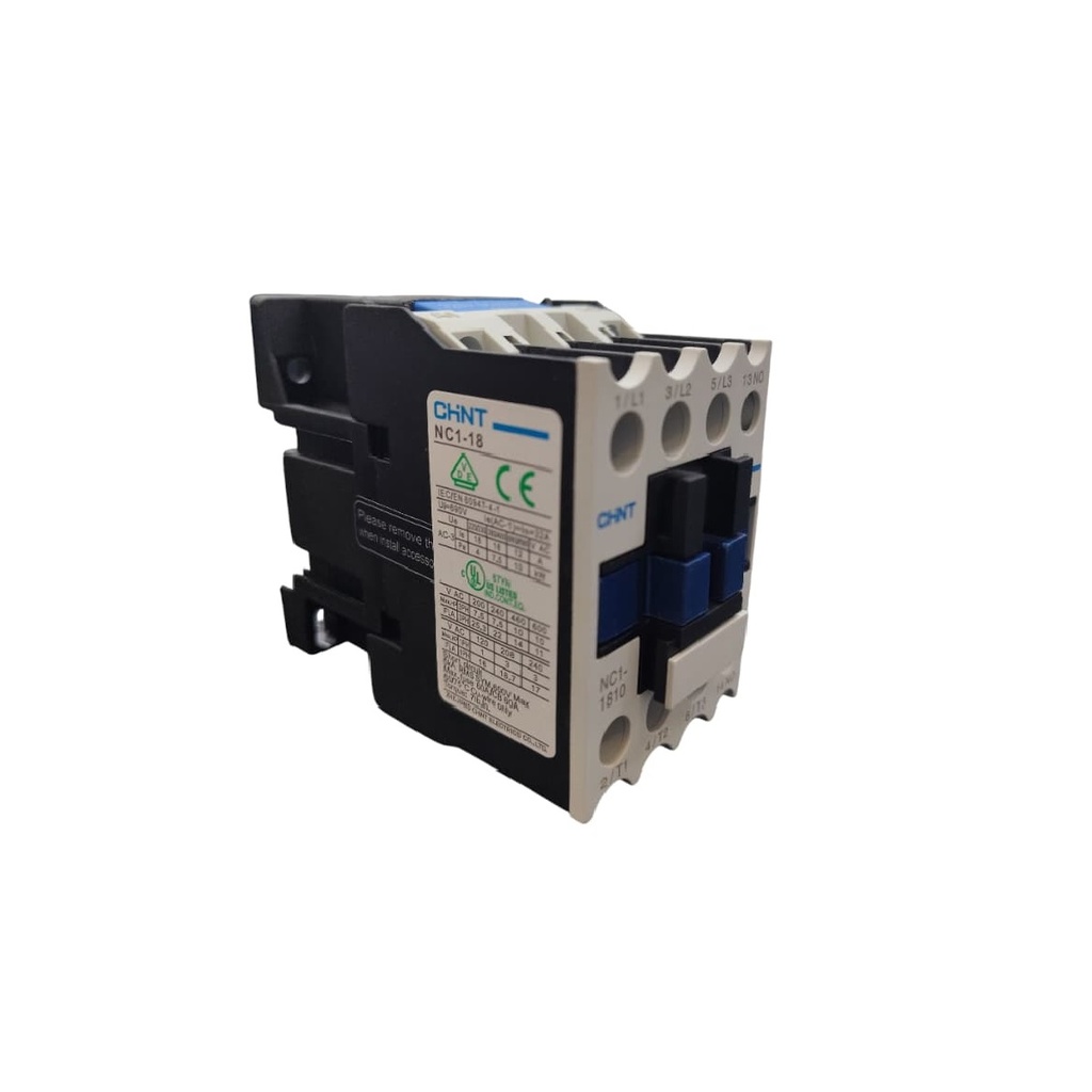 CONTACTOR SERIE NC1 220 V 50 A 60 HZ 3P 18 AMP REF. NC1-1810 COD. 221541 / 20000110 MARCA CHINT
