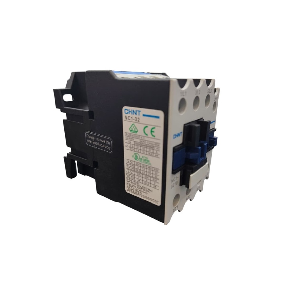 CONTACTOR SERIE NC1 220 V 50 A 60 HZ 3P 32 AMP REF. NC1-3210 / 20000130 COD. 222048 MARCA CHINT