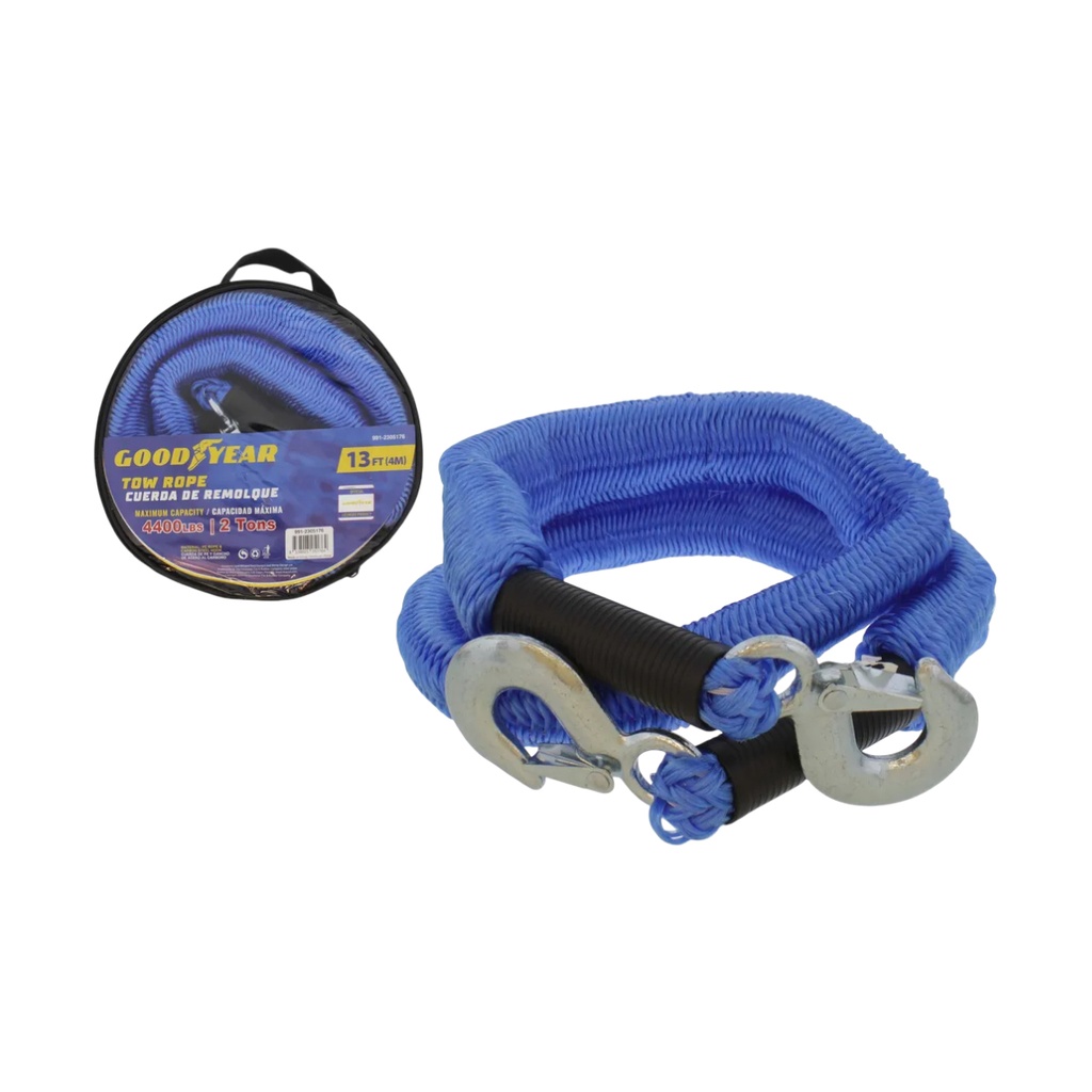 CORREA PARA REMOLQUE 13" X 4 MTS C/ GANCHOS CAP. 2 TON REF. 991-2305176 / 051764 MARCA GOOD YEAR