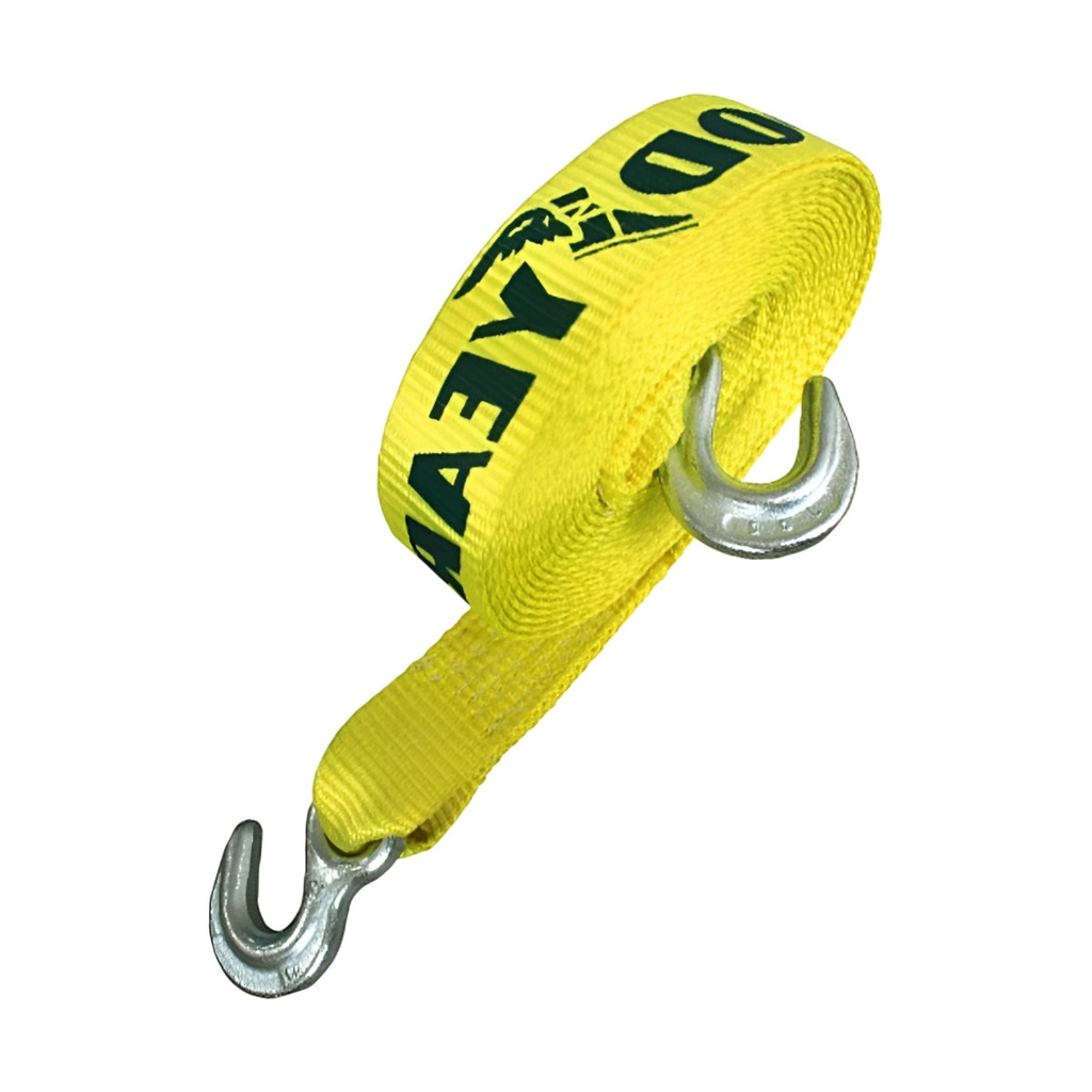 CORREA PARA REMOLQUE 2" X 6 MTS C/ GANCHOS CAP. 4.5 TON REF. 991-90138391 / 488685 MARCA GOOD YEAR