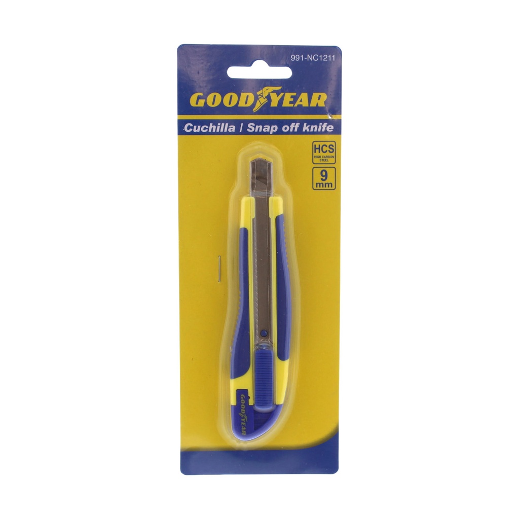 CUCHILLA - EXACTO DESMONTABLE 9 MM CUERPO DE ABS REF: 991-NC1211 / 735491 MARCA GOOD YEAR