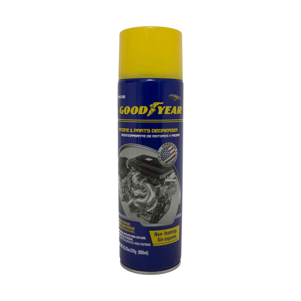 DESENGRASANTE DE MOTORES Y PIEZAS EN SPRAY 500 ML REF. 991-GY009 / 752291 MARCA GOOD YEAR