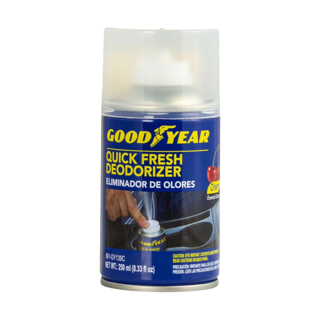 ELIMINADOR DE OLORES EN SPRAY 250 ML ( AUTO NUEVO ) REF. 991-GY139N / 427417 MARCA GOOD YEAR