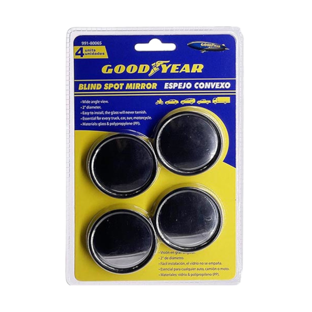 ESPEJO CONVEXO 2" DE VIDRIO Y POLIPROPILENO P/RETROVISOR 4UND. REF. 991-80065 / 800657 GOOD YEAR