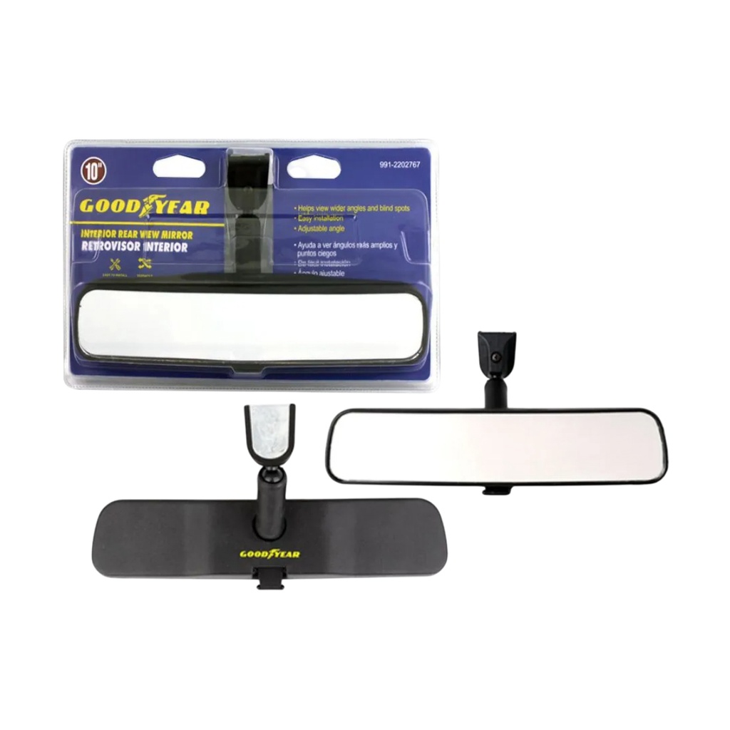 ESPEJO RETROVISOR PALANO P/ INTERIOR 10" REF. 991-2202767 / 027678 MARCA GOOD YEAR