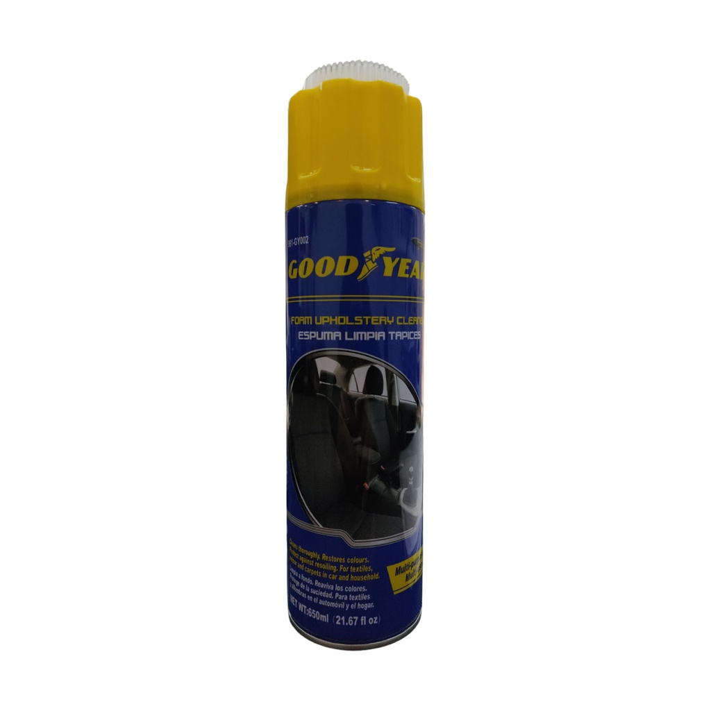 ESPUMA LIMPIA TODO - TAPICERIA / VINILO / ALFOMBRA / CUERO 650ML REF. 991-GY002 / 751713 GOOD YEAR