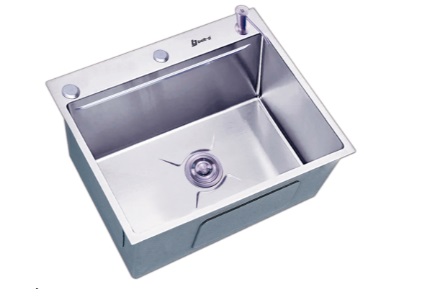 FREGADERO 53 x 53 CM UNA TINA SOBRE TOPE ACERO INOX. 304 (DESAG+DISP+SIF) REF.FRE-0025 MARCA BELT-G