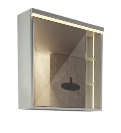GABINETE ALTAMIRA DE BAÑO 1 PUERTA CON ESPEJO RECT. 60 X 65 X 14 CM REF. 5100 COLOR BLANCO MARCA ECO