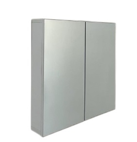 GABINETE RENO DE BAÑO 2 PUERTA CON ESPEJO RECTANG. 76 X 58 X 12 CM REF. 9210 COLOR BLANCO MARCA ECO