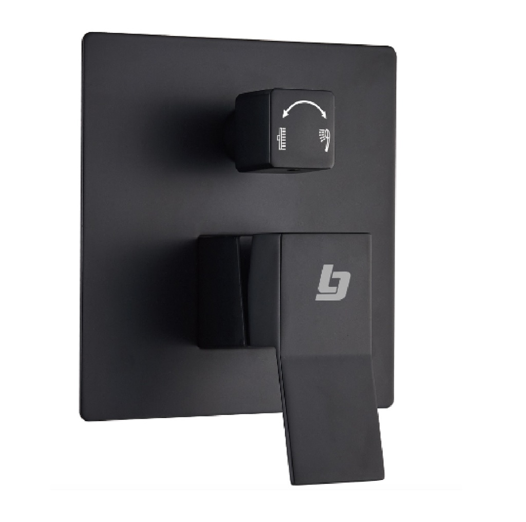 GRIFERIA DUCHA MONOMANDO CON DESVIADOR PIAZZA BLACK GRI-1243 MARCA BELT-G