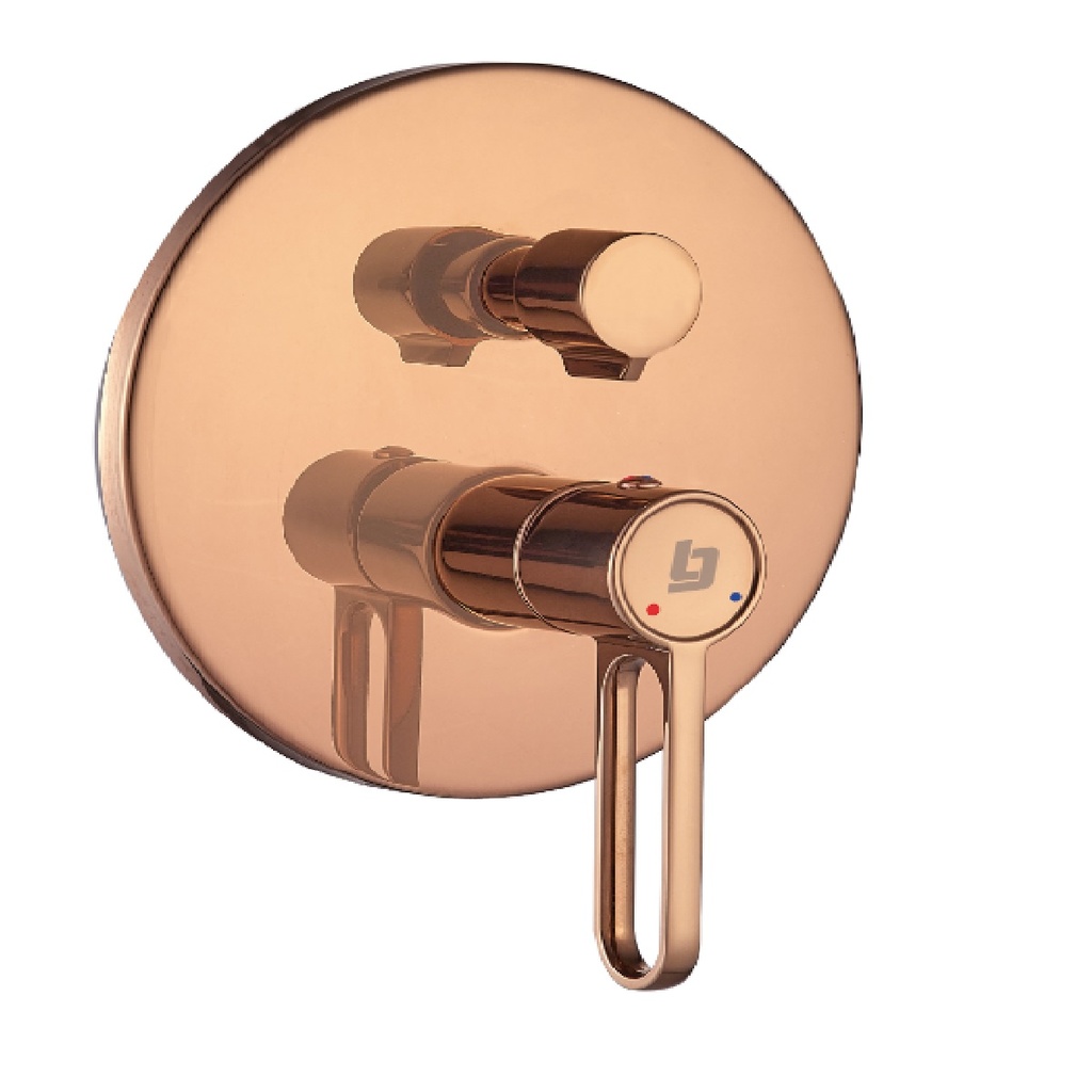GRIFERIA DUCHA MONOMANDO CON DESVIADOR PRESTIGE ROSE GOLD GRI-1249 MARCA BELT-G