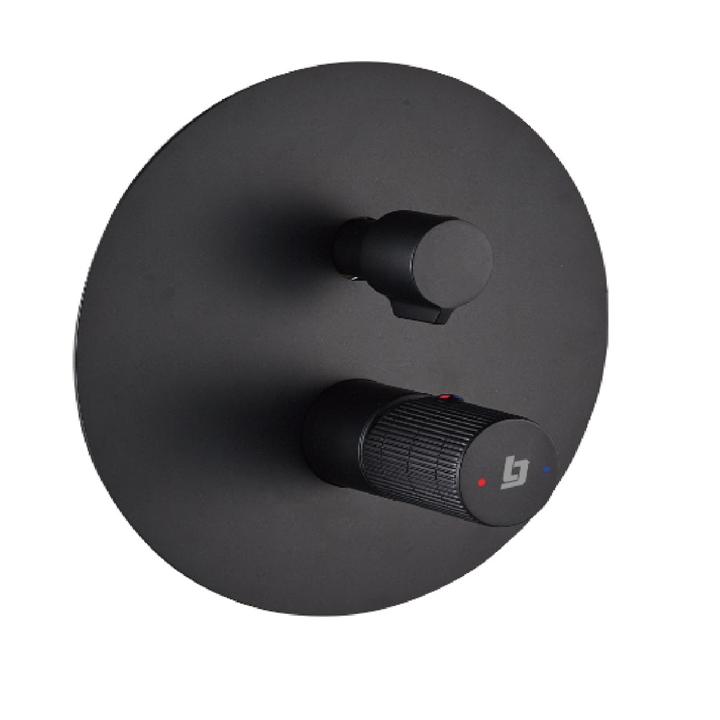 GRIFERIA DUCHA MONOMANDO CON DESVIADOR SLOTT BLACK REF. GRI-2222 MARCA BELT-G