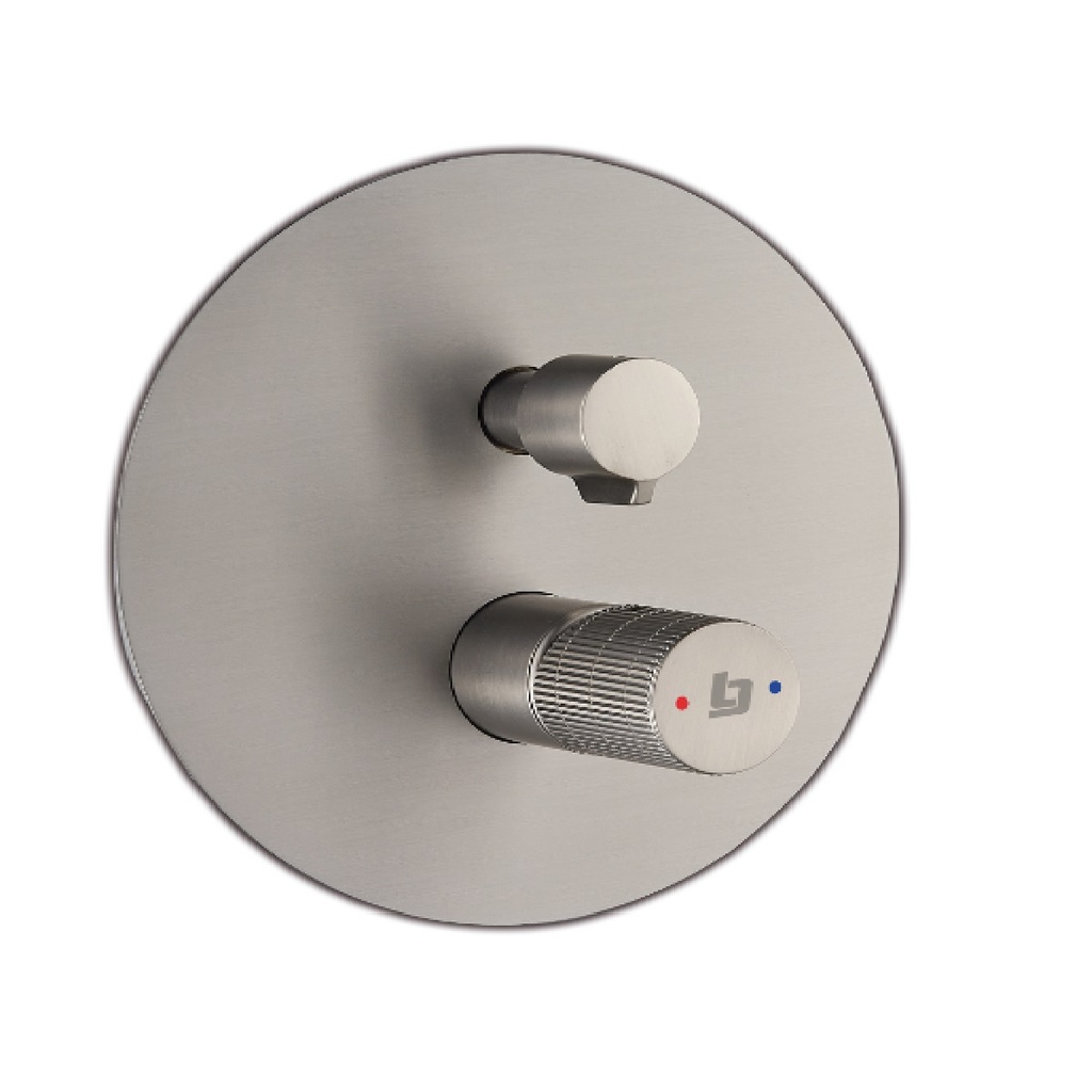 GRIFERIA DUCHA MONOMANDO CON DESVIADOR SLOTT BRUSHED / CEPILLADO / SATINADO REF. GRI-2221 MARCA BELT-G