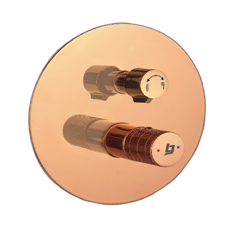 GRIFERIA DUCHA MONOMANDO CON DESVIADOR SLOTT ROSE GOLD GRI-2223 MARCA BELT-G