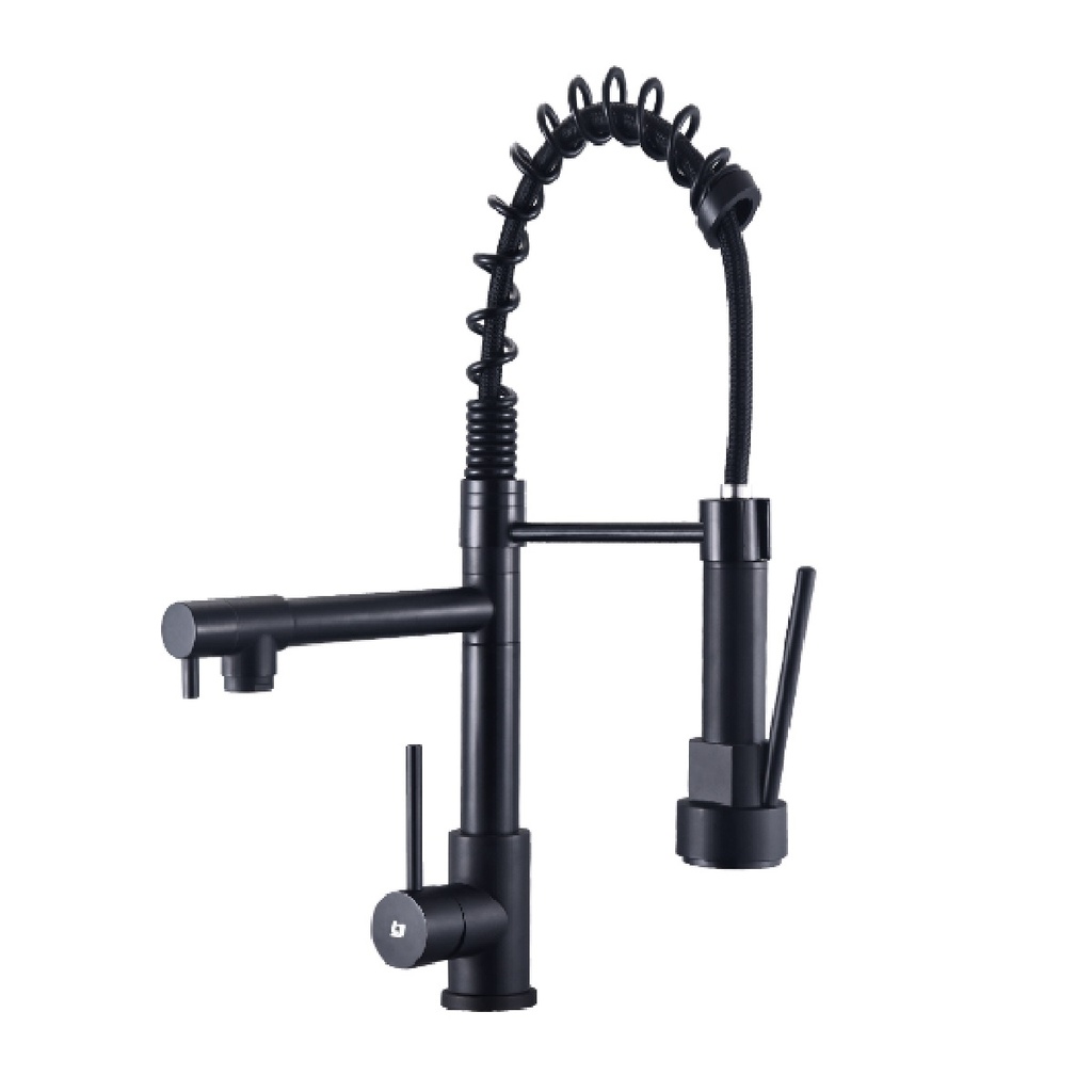 GRIFERIA FREGADERO MONOMANDO BRIDGE DOBLE BLACK GRI-1491 MARCA BELT-G