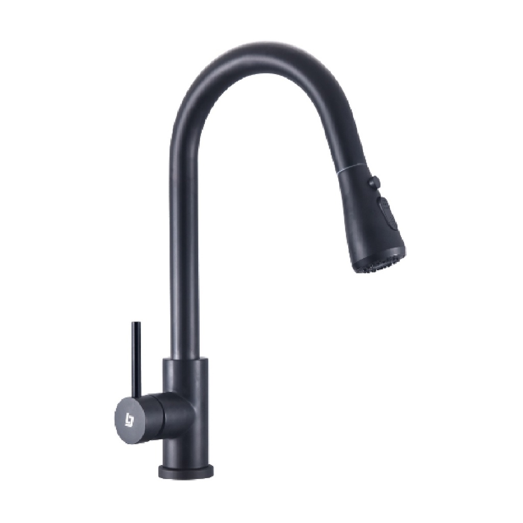GRIFERIA FREGADERO MONOMANDO BRIDGE EXTENSIBLE BLACK GRI-1493 MARCA BELT-G