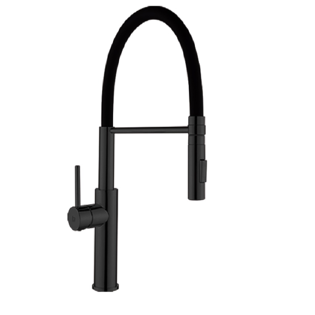 GRIFERIA FREGADERO MONOMANDO BRIDGE FLEXIBLE BLACK GRI-1638 MARCA BELT-G