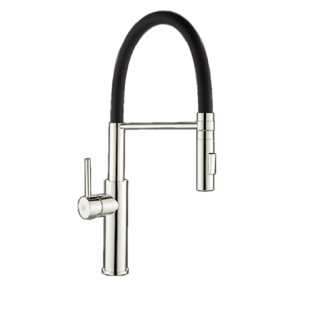 GRIFERIA FREGADERO MONOMANDO BRIDGE FLEXIBLE BRUSHED / CEPILLADO / SATINADO GRI-1628 MARCA BELT-G
