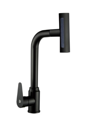 GRIFERIA FREGADERO MONOMANDO GLOW EXTENSIBLE TWIST BLACK REF. GRI-1636 MARCA BELT-G