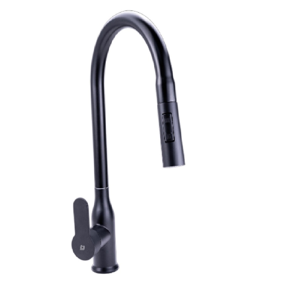 GRIFERIA FREGADERO MONOMANDO JOY EXTENSIBLE BLACK GRI-1630 MARCA BELT-G