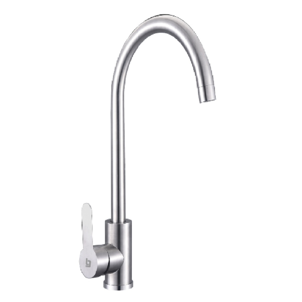 GRIFERIA FREGADERO MONOMANDO JOY PICO CISNE BRUSHED / CEPILLADO / SATINADO GRI-1484 MARCA BELT-G