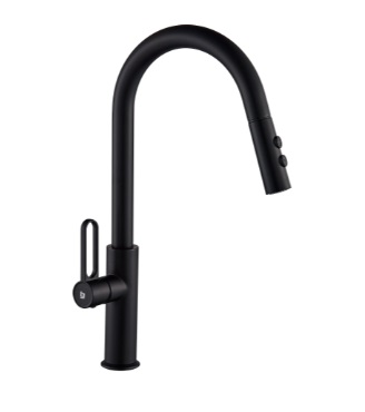 GRIFERIA FREGADERO MONOMANDO PRESTIGE EXTENSIBLE BLACK REF. GRI-1573 MARCA BELT-G