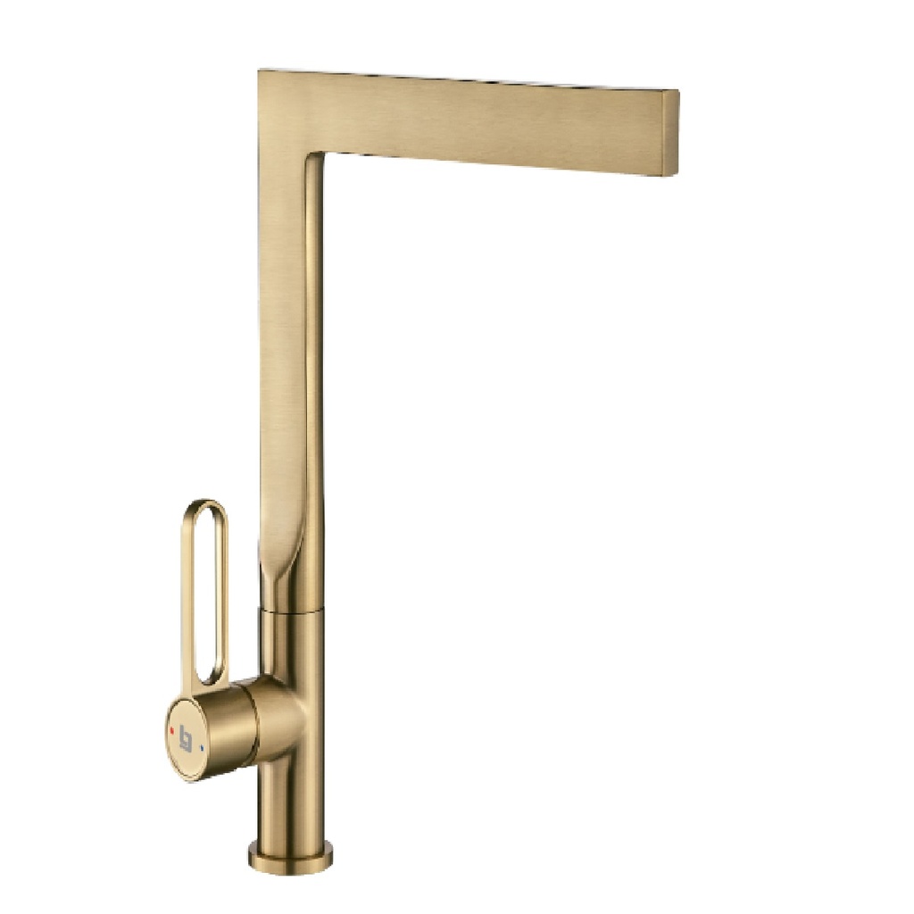 GRIFERIA FREGADERO MONOMANDO PRESTIGE GOLDEN BRUSHED / CEPILLADO / SATINADO REF. GRI-1591 MARCA BELT-G