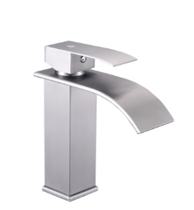 GRIFERIA LAVAMANOS MONOMANDO DUCK BRUSHED / CEPILLADO / SATINADO REF. GRI-1494 MARCA BELT-G