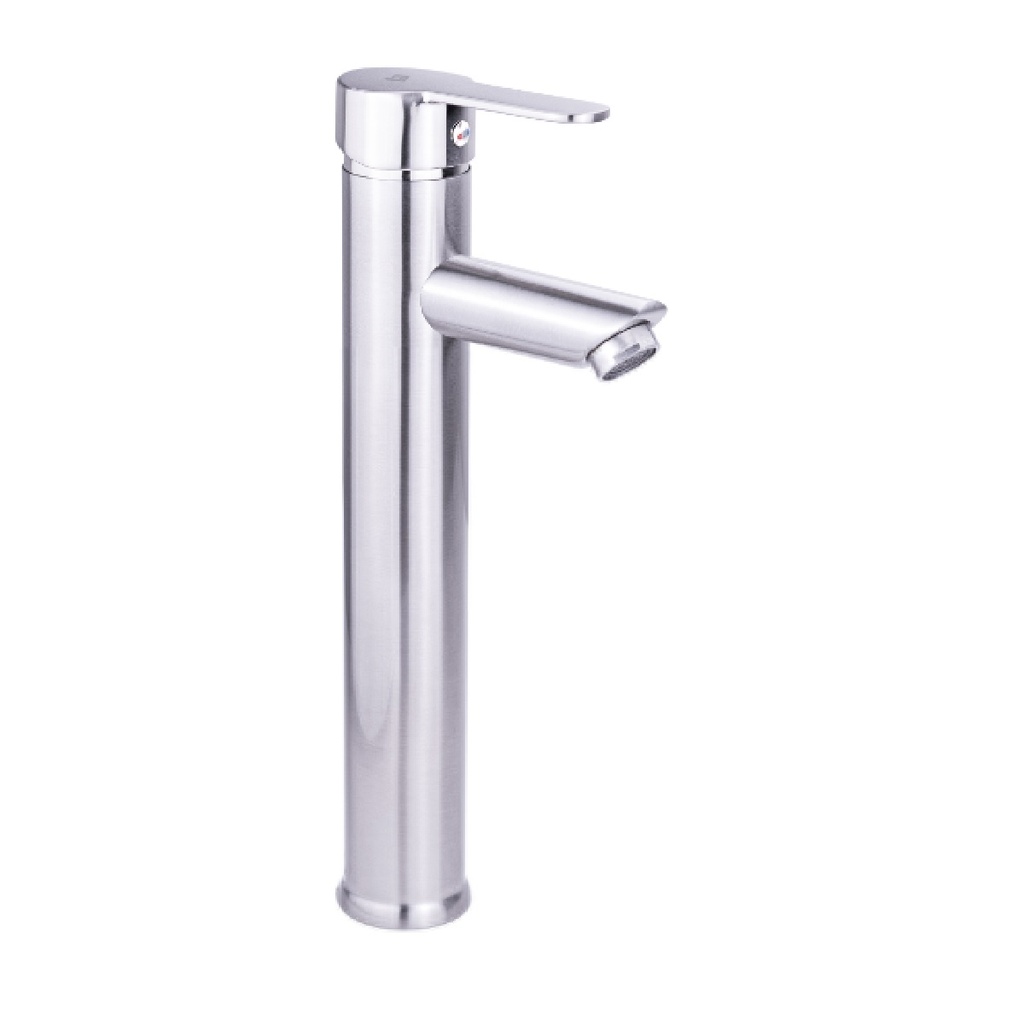 GRIFERIA LAVAMANOS MONOMANDO JOY (ALTO) BRUSHED / CEPILLADO / SATINADO GRI-1481 MARCA BELT-G
