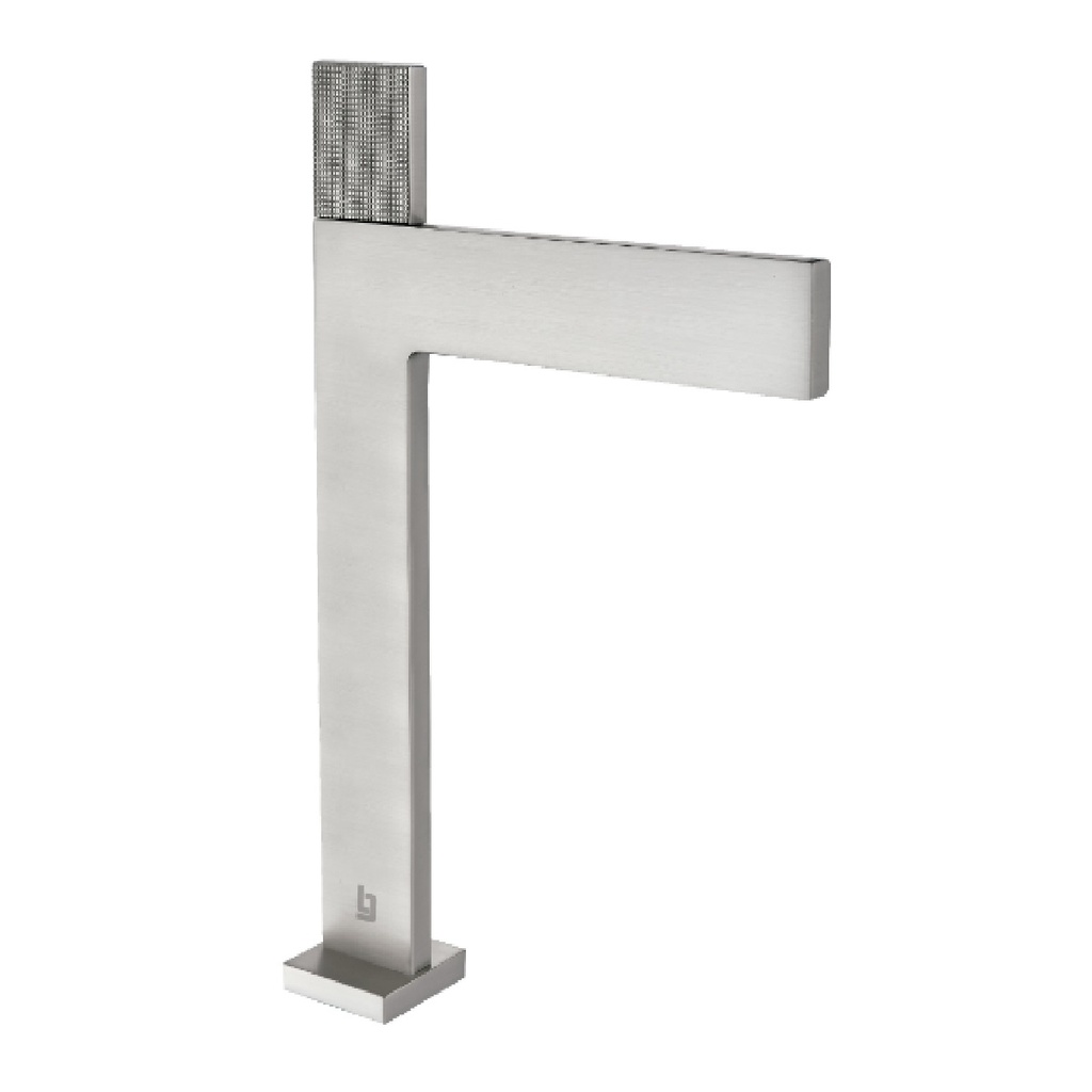 GRIFERIA LAVAMANOS MONOMANDO PIATTO (ALTO) BRUSHED / CEPILLADO / SATINADO REF. GRI-2231 MARCA BELT-G