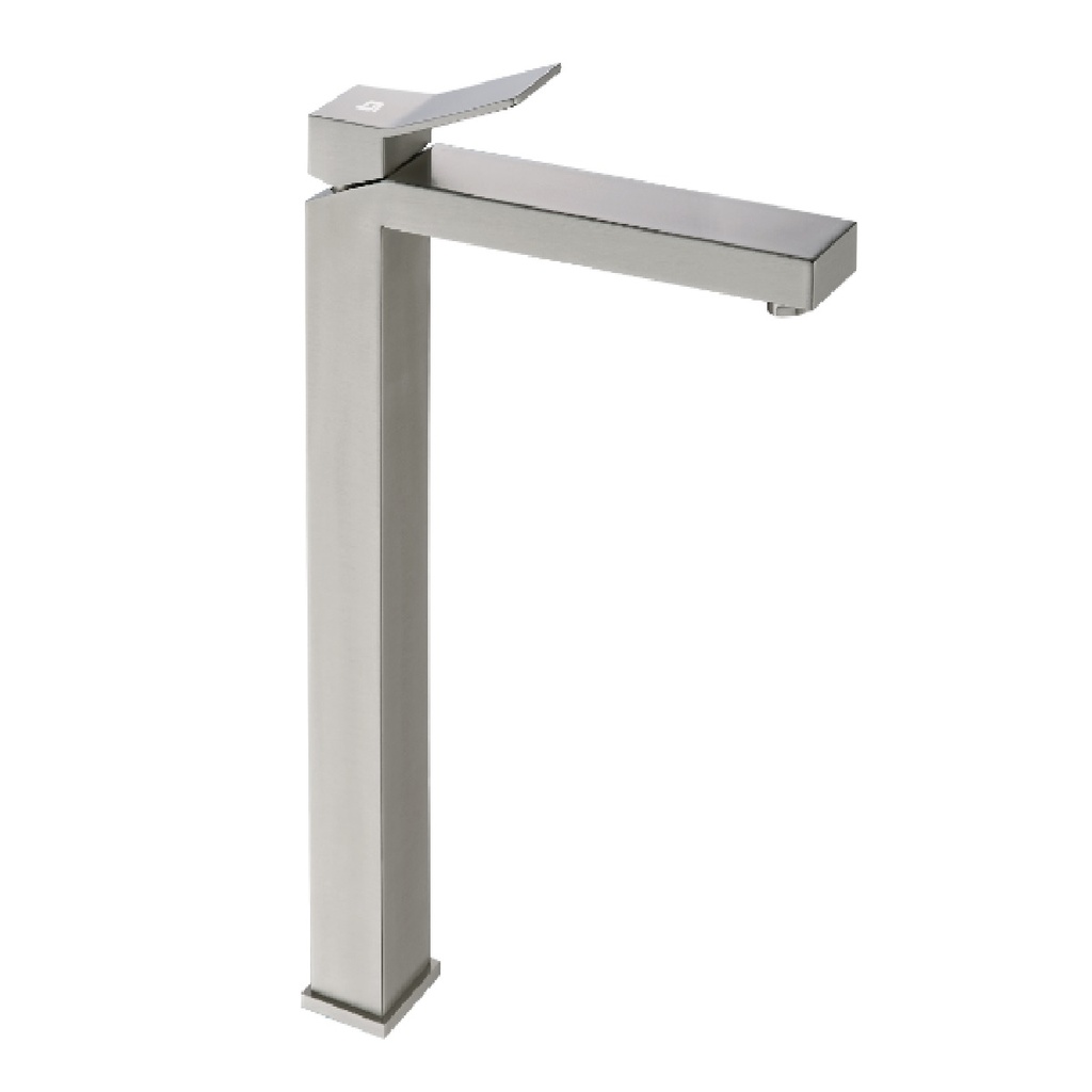 GRIFERIA LAVAMANOS MONOMANDO PIAZZA (ALTO) BRUSHED / CEPILLADO / SATINADO REF. GRI-1227 MARCA BELT-G