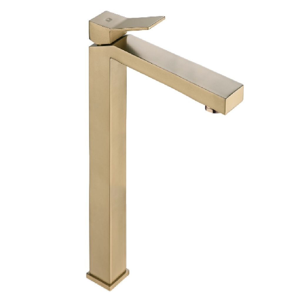 GRIFERIA LAVAMANOS MONOMANDO PIAZZA (ALTO) GOLDEN BRUSHED / CEPILLADO / SATINADO REF. GRI-1230 MARCA BELT-G