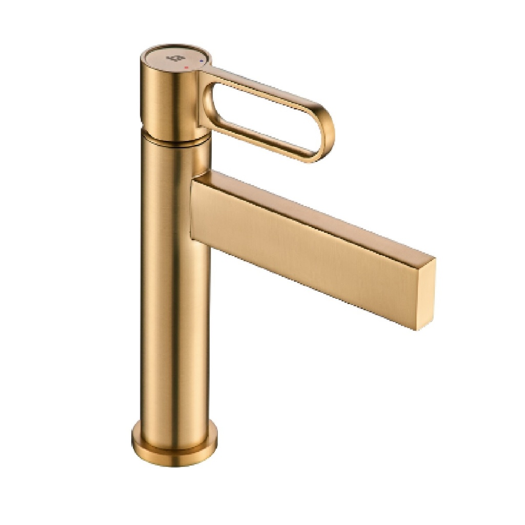 GRIFERIA LAVAMANOS MONOMANDO PRESTIGE GOLDEN BRUSHED / CEPILLADO / SATINADO REF. GRI-1593 MARCA BELT-G