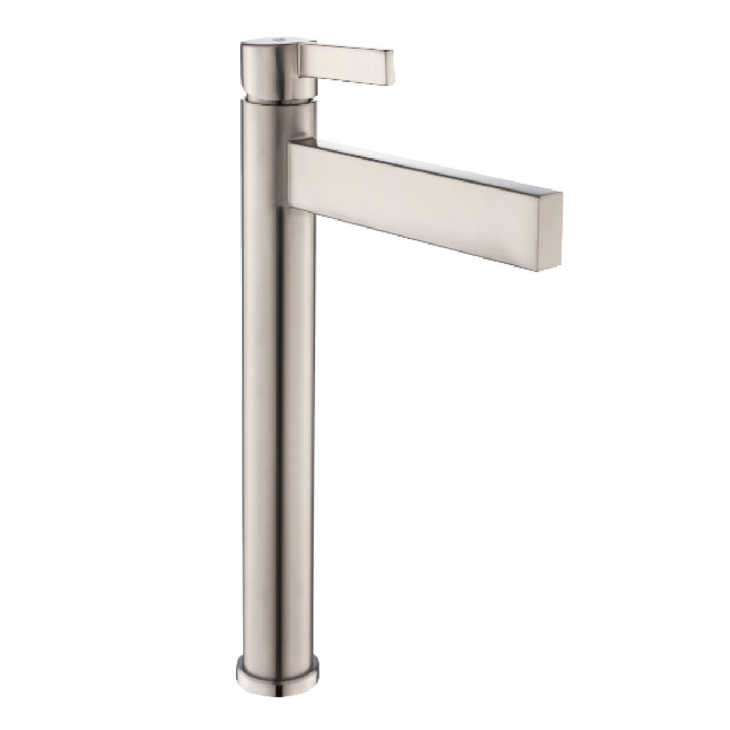 GRIFERIA LAVAMANOS MONOMANDO REK BRUSHED / CEPILLADO / SATINADO (ALTO) REF. GRI-1582 MARCA BELT-G