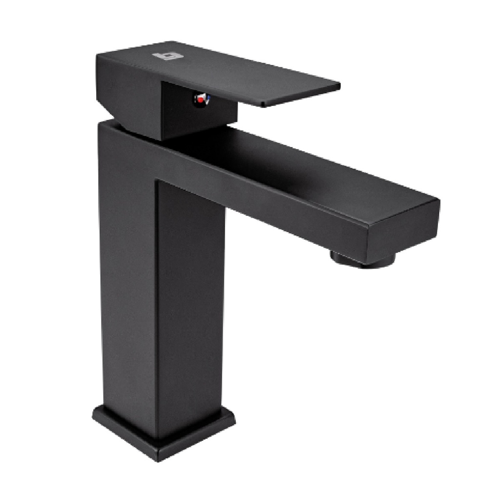 GRIFERIA LAVAMANOS MONOMANDO SQUARE BLACK REF. GRI-1523 MARCA BELT-G
