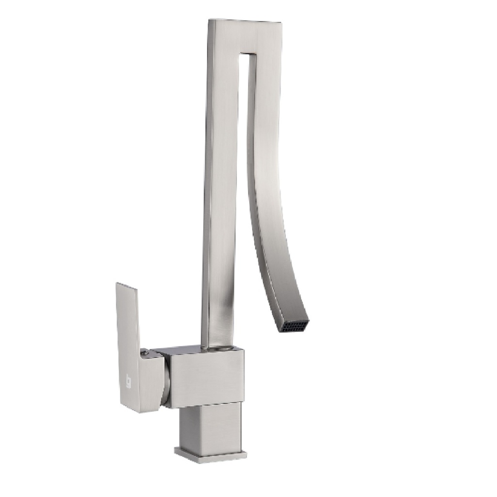 GRIFERIA LAVAMANOS MONOMANDO SQUARE NUVO BRUSHED / CEPILLADO / SATINADO REF. GRI-1255 MARCA BELT-G