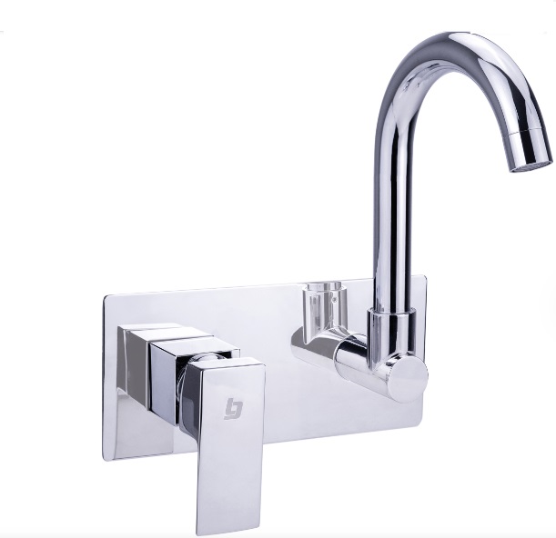 GRIFERIA PARED MONOMANDO SQUARE CUELLO CISNE GRI-1557 MARCA BELT-G