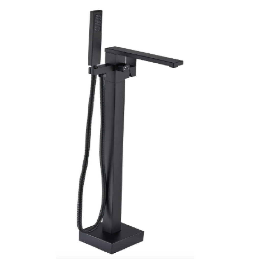 GRIFERIA DE PISO / PIE MONOMANDO PARA BAÑERA SQUARE BLACK REF. GRI-2246 MARCA BELT-G