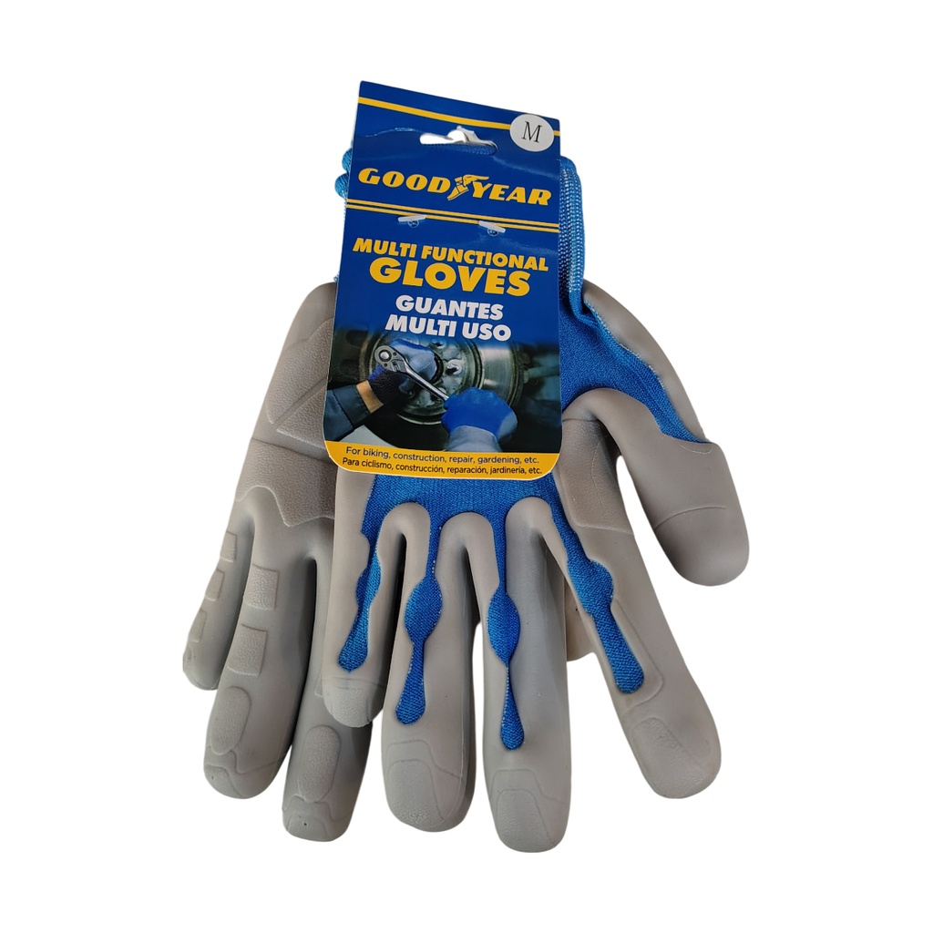 GUANTE DE NYLON AZUL CON POLIURETANO TALLA M MULTIUSO REF. 991-2305832M / 058329 MARCA GOOD YEAR