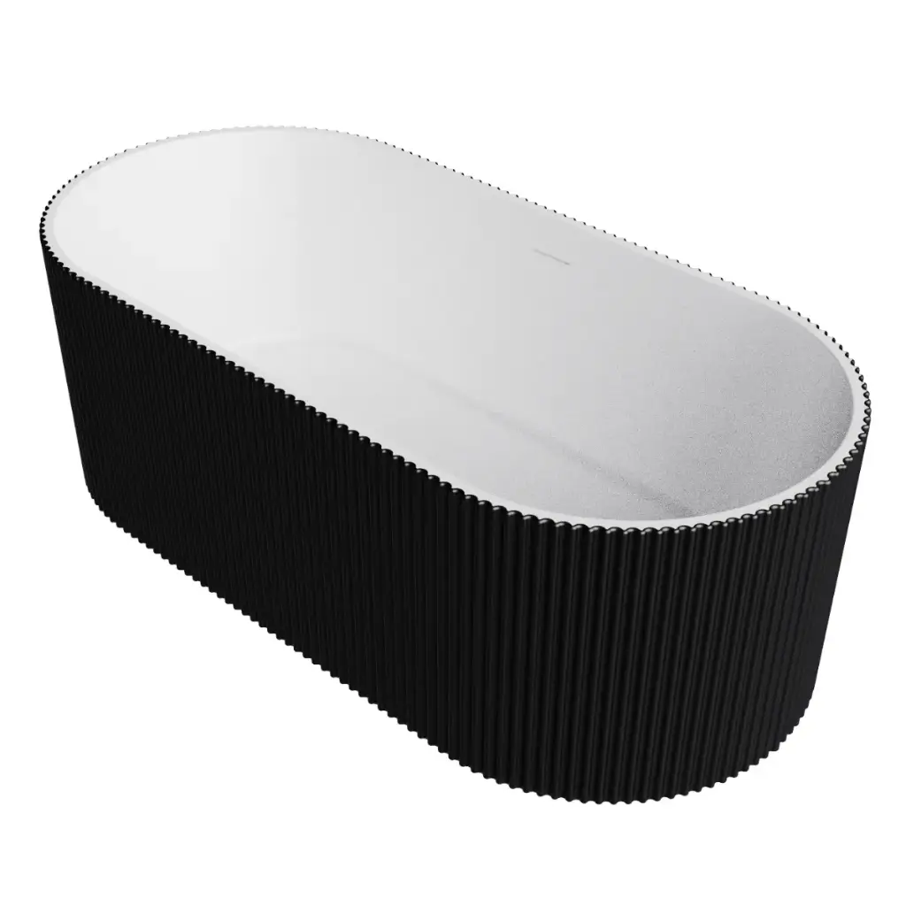 JACUZZI / BAÑERA METEORA FREESTANDING 1700 X 800 X 580 MM COLOR NEGRO/ BLANCO REF. NVTUB1872 NOVA