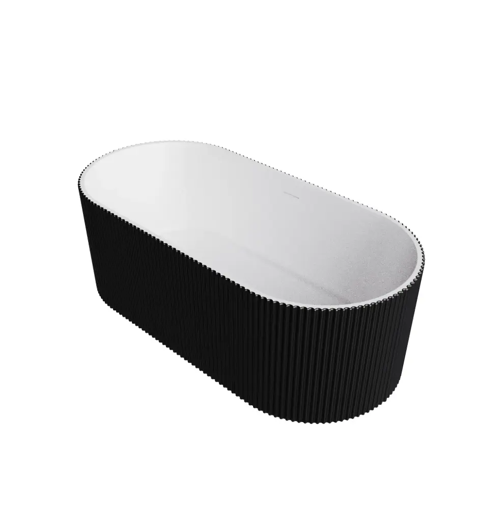 JACUZZI / BAÑERA METEORA FREESTANDING 1700 X 800 X 580 MM COLOR NEGRO/ BLANCO REF. NVTUB1872 NOVA