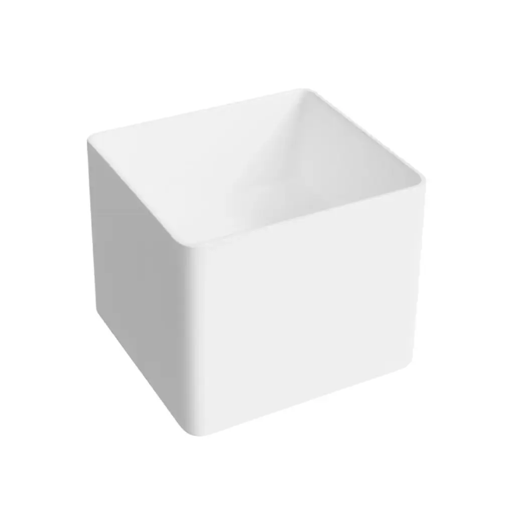 LAVAMANOS CUADRADO AEREO 40 CM X 40 CM X 38 CM COLOR BLANCO REF. LAV-2011 MARCA UNIQUE