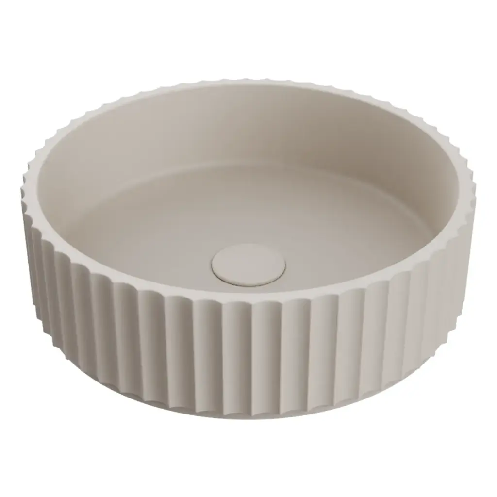 LAVAMANOS REDONDO DE SOBREPONER 40 CM ATHENS SIGNATURE BEIGE REF. VLAV7863 MARCA NOVA